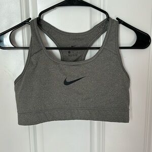 NIKE DRI-FIT SPORTS BRA- gray - previously used great condition